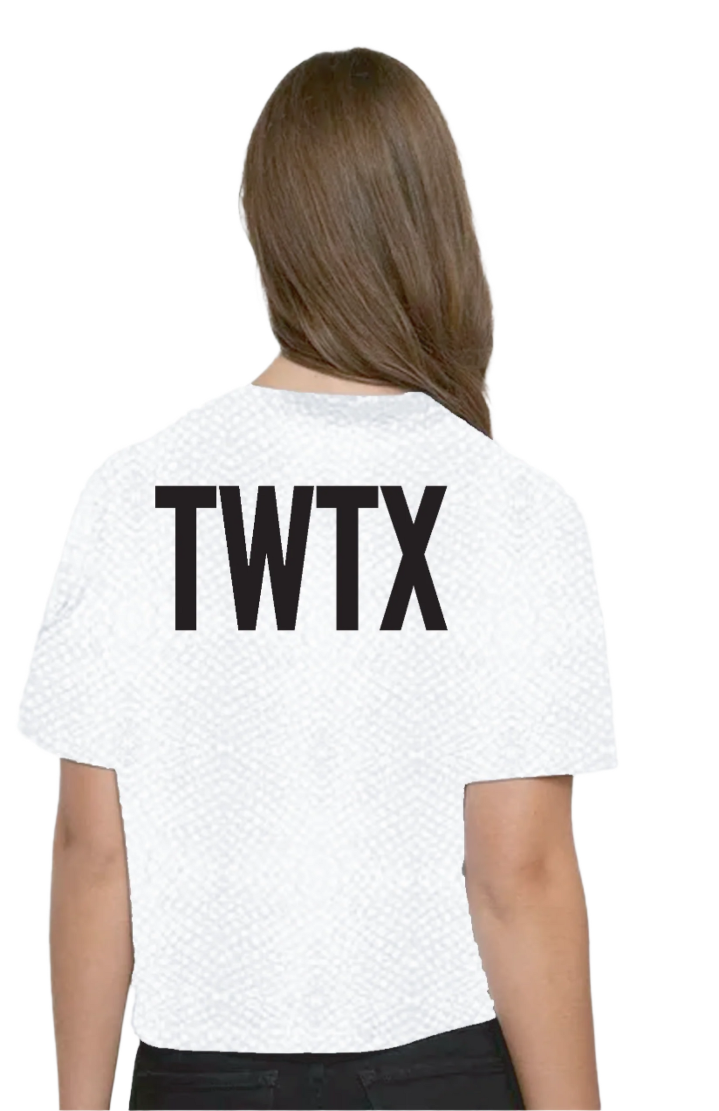 TWTX Snakeskin Cropped Tee