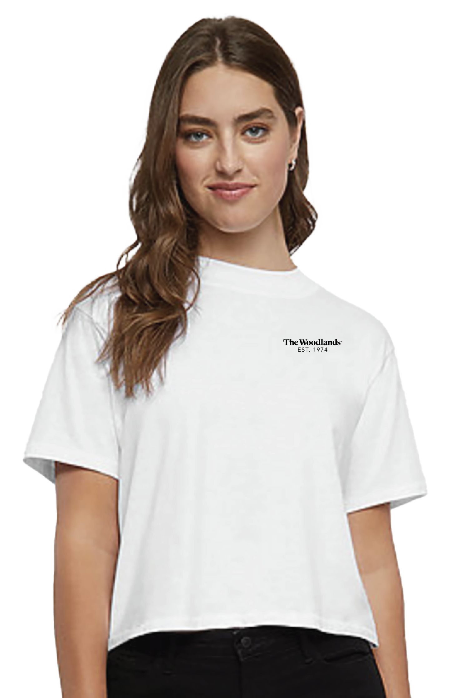 TWTX Solid White Cropped Tee