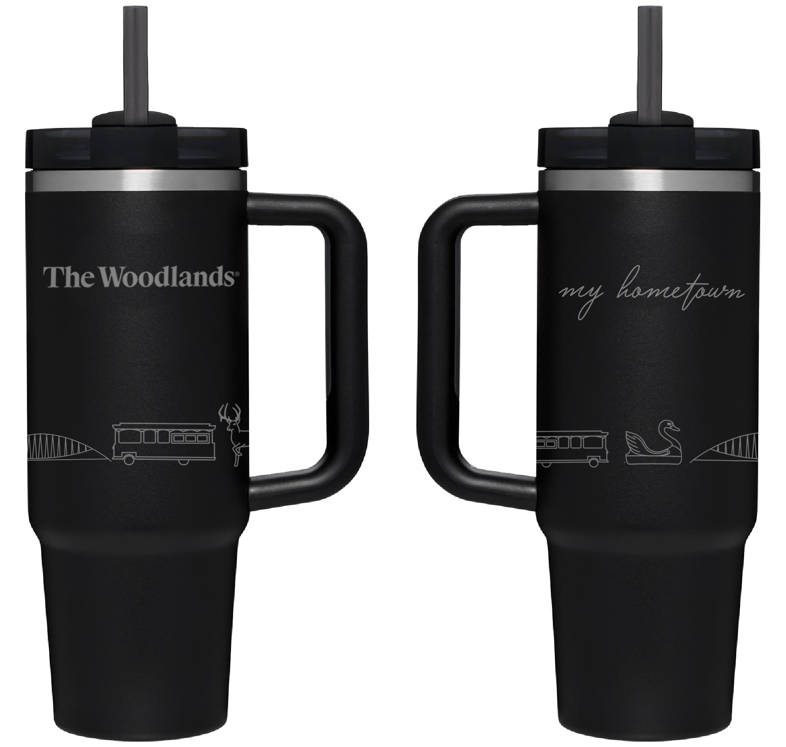 My Hometown Insulated Travel Mug 40 oz. The Woodlands Style