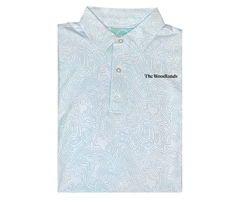 The Woodlands Texas Topo Men's Polo
