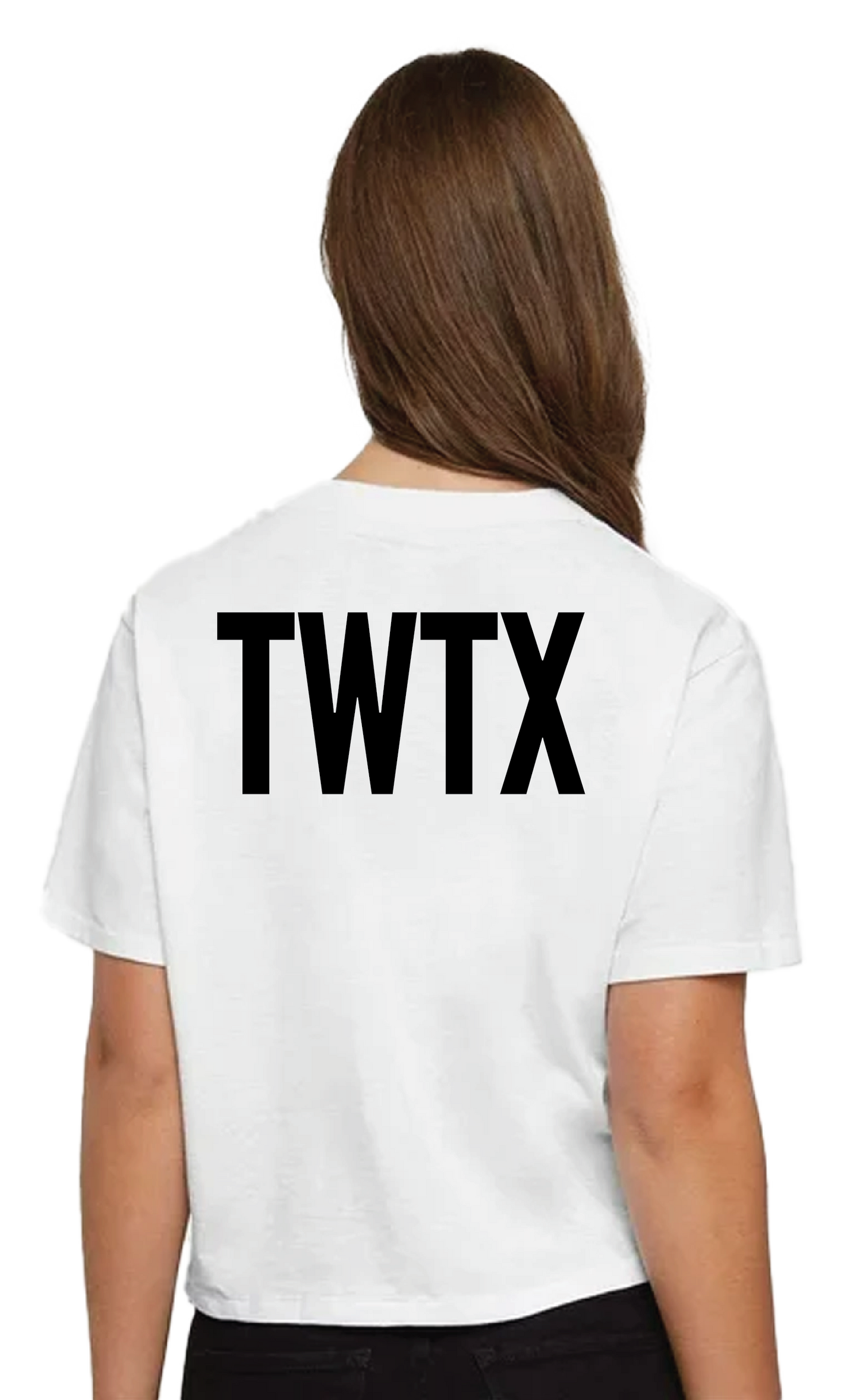 TWTX Solid White Cropped Tee
