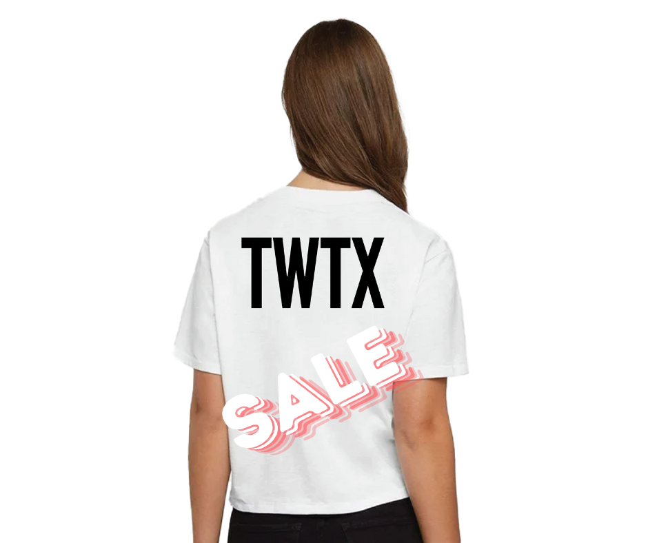 TWTX Solid White Cropped Tee